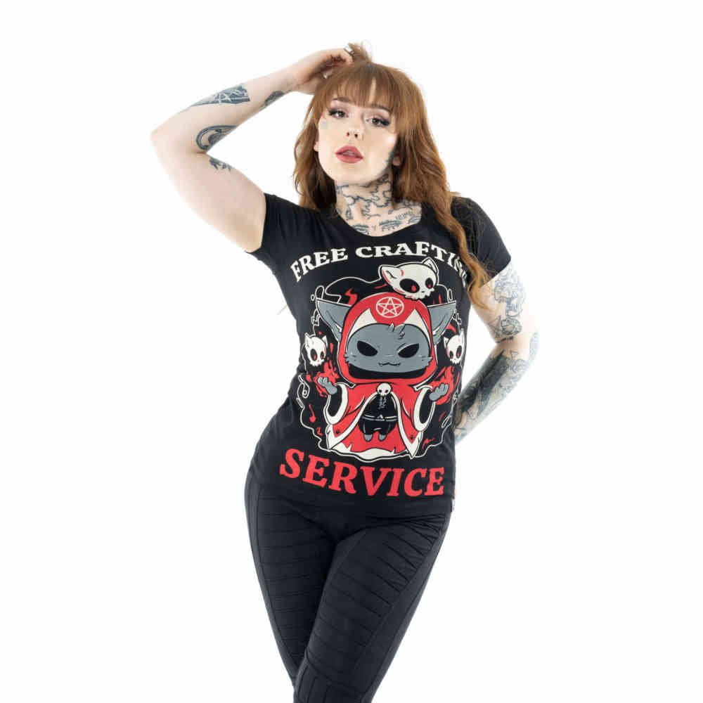 Cupcake Cult - Crafting Services T-shirt Femme - Noir
